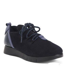 SAYDO WMNs Made In Portugal Suede & Textile Lace Up Shoes New in Box Size 7.5 US